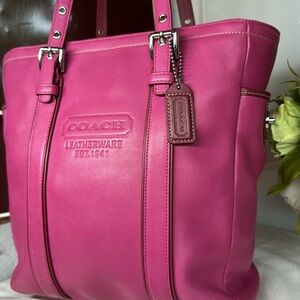 Vintage Coach Pink East West Tote 8E92